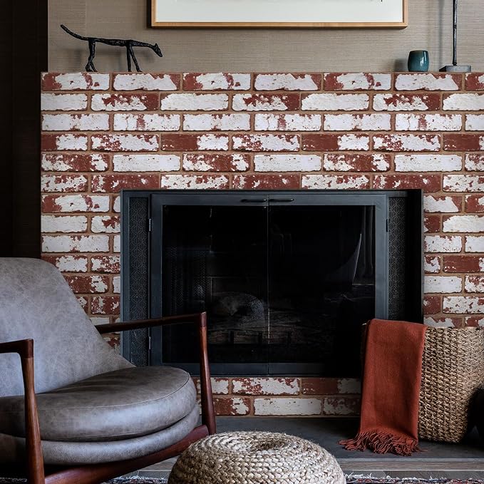 Commomy 3D Peel and Stick Brick, Ultralight Thin PVC Faux Brick Wall Panels - Image 8