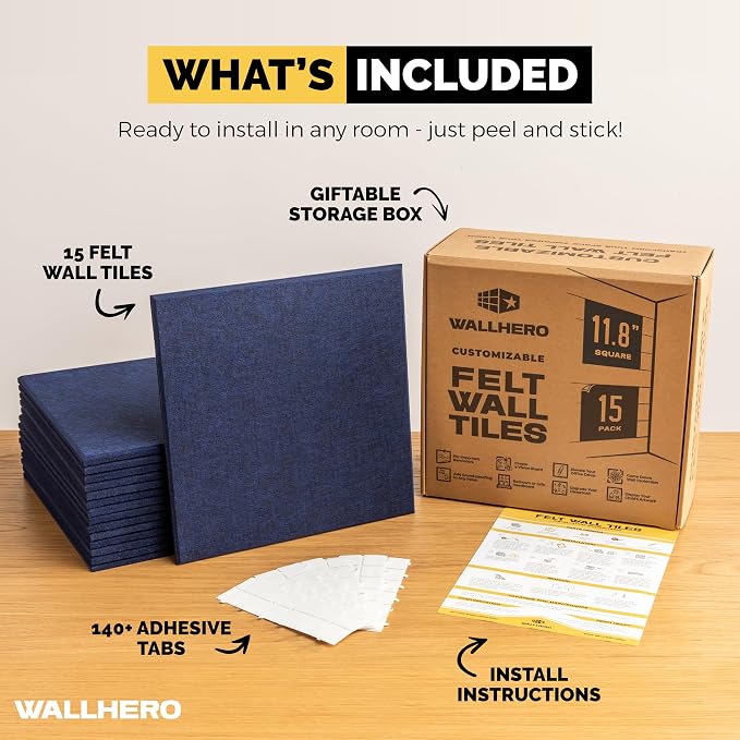 WALLHERO Large Cork Board Alternative | 15 Pack | Sizing Up to 59”x36” - Image 3