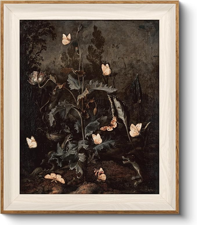 VIYYIEA Framed Wall Art for Living Room, Butterfly Canvas Prints, Vintage Home by VIYYIEAART