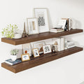 Vivelove Wide Floating Shelves for Wall 12 Inch Deep, 2 Inch Thick Shelf for by VIVELOVE