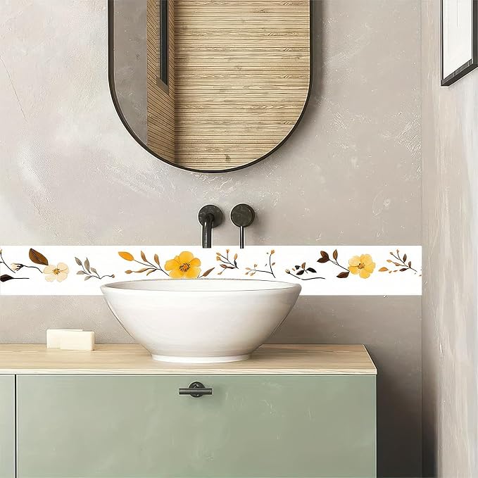 HOMETITUTE Wallpaper Border 4x196 Inch Peel and Stick Wall Border Wallpaper - Image 4