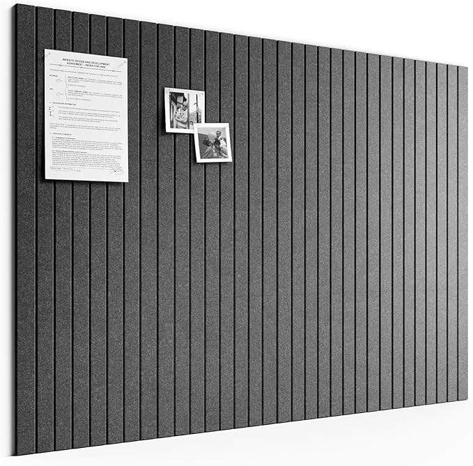 Bumusty Large Cork Board Alternative-48 x 36" Felt Bulletin Board Tiles by BUMUSTY