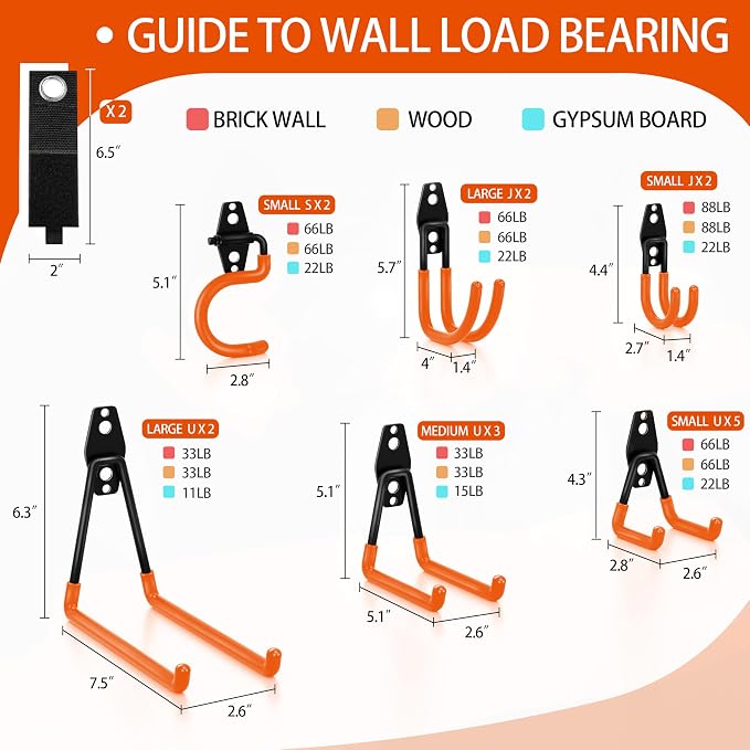 18 Pack Garage Hooks Heavy Duty - Image 2