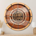 HOIBAI Wall Clock, 24 Inch Moving Gears Clock Large Wall Clock by HOIBAI