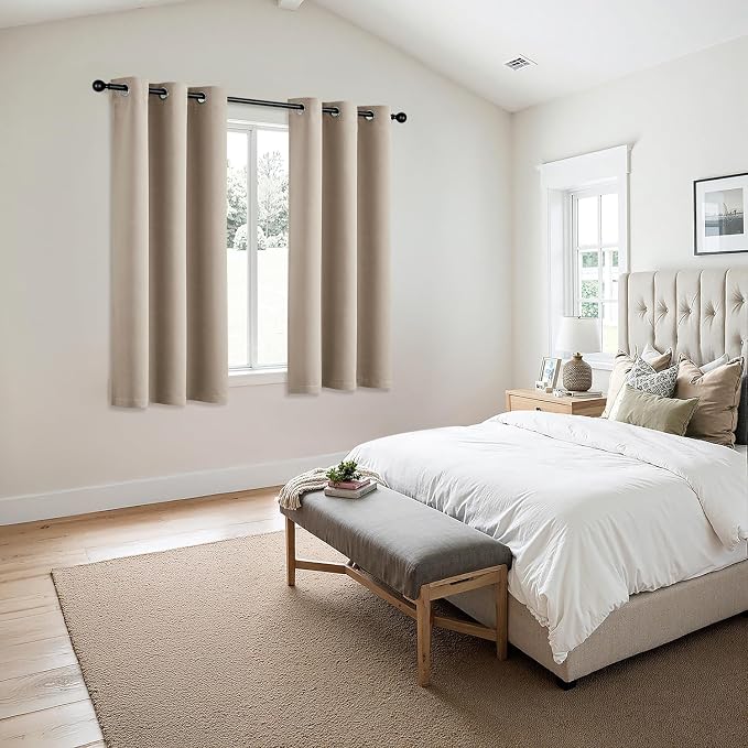 MIULEE Blackout Curtains for Bedroom Living Room 2 Panels, Thermal Insulated - Image 6