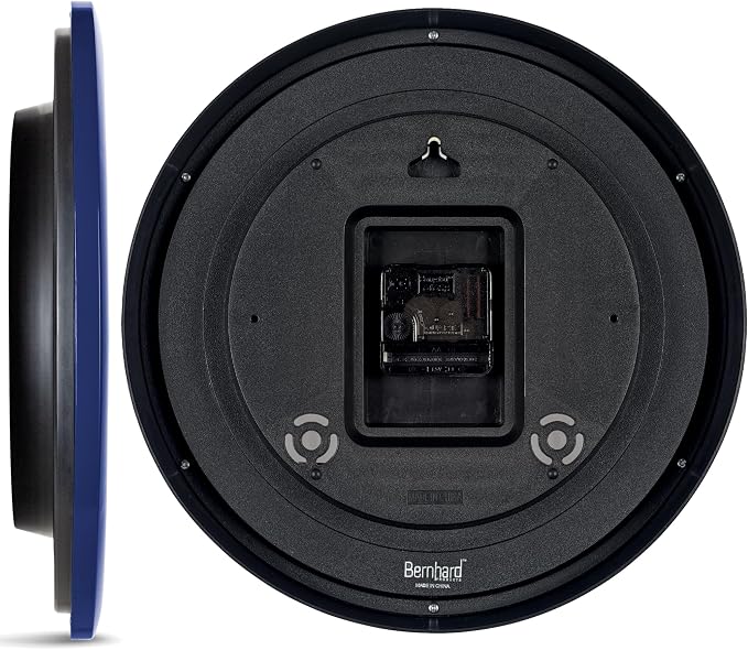 Bernhard Products Navy Wall Clock Silent Non Ticking - Image 5