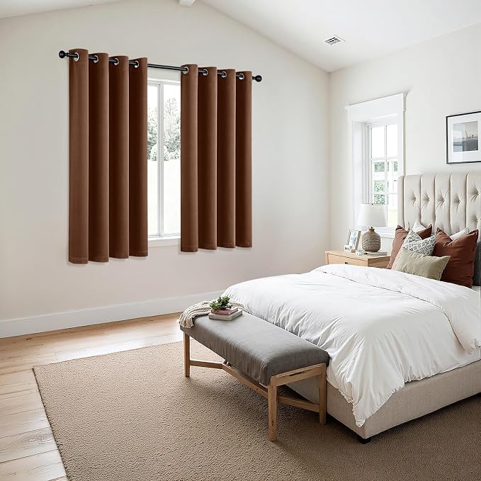 MIULEE Blackout Curtains for Bedroom Living Room 2 Panels, Thermal Insulated - Image 6