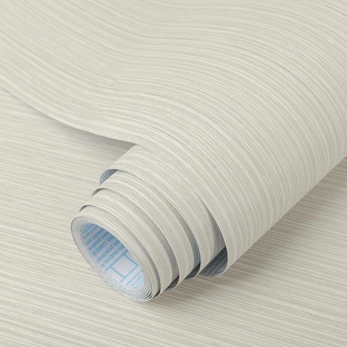 TANONE Grasscloth Peel and Stick Wallpaper 17.7'' x 197'' Self-Adhesive by TANONE