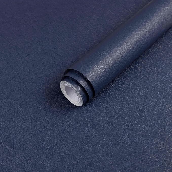 Dark Blue Peel and Stick Wallpaper by Abyssaly
