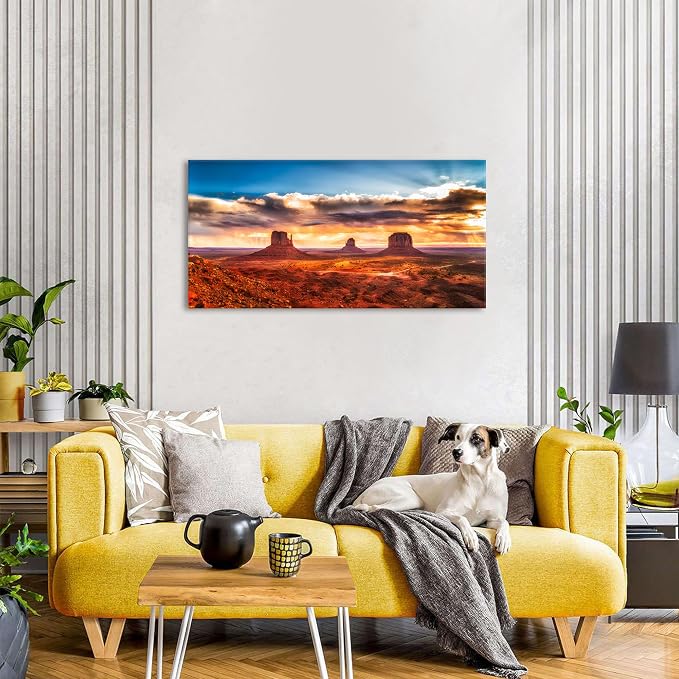 Monument Valley Mountain Wall Art Sunset Desert Wall Decor Nature National Park - Image 2