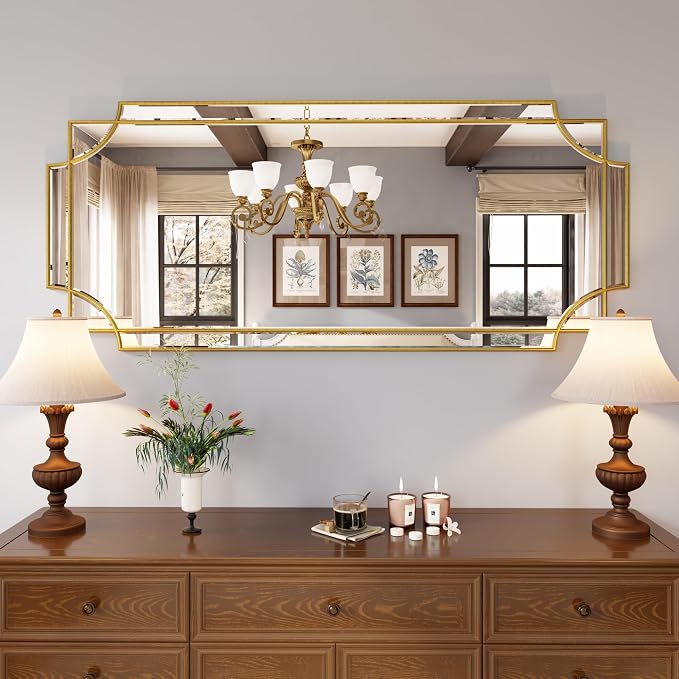 Kelly Miller Large Gold Wall Mirror - Image 2