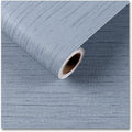 CRE8TIVE Large Size 24"x354" Light Blue Grasscloth Peel and Stick Wallpaper by CRE8TIVE