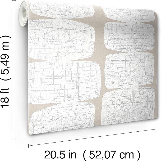 RoomMates RMK12347PL Mid-Century Beads Peel and Stick Wallpaper - Image 5