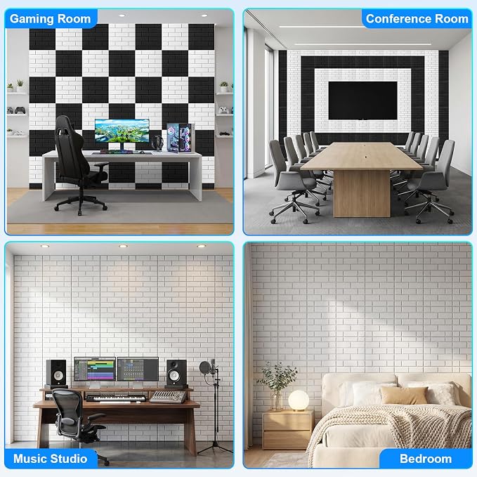 12 Pack Acoustic Panels, Sound Proof Foam Panels - Image 6
