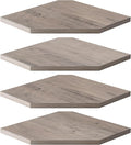Corner Shelves 4-Pack for Bathroom & Kitchen, Space-Saving Floating Corner Wall by Unknown