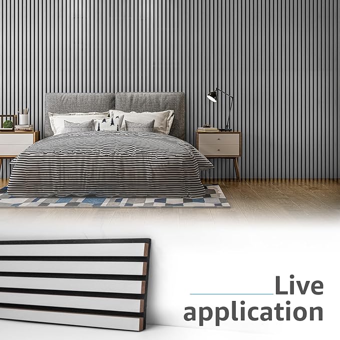 Art3d 107" x 8" Wall Panel 3D Fluted - Image 3
