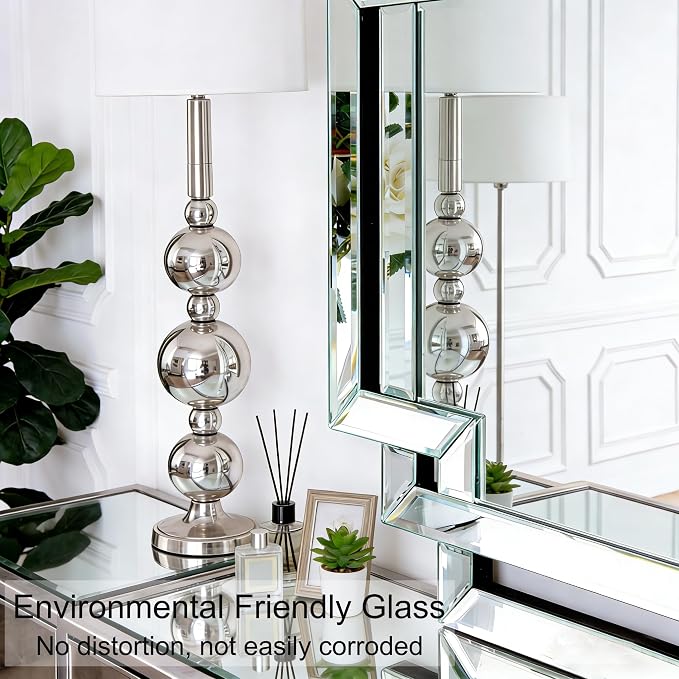 30" X 59" Large Wall Mirror for Decor, Glass Decorative Mirror - Image 3