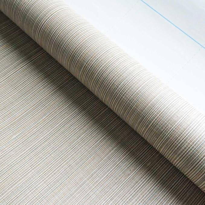 YXTII 20.8" x 393.7" Grasscloth Peel and Stick Wallpaper, Textured Wallpaper by YXTII