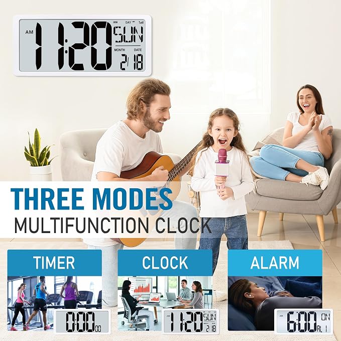 TXL 18.44" Large Amotic Digital Wall Clock - Image 8