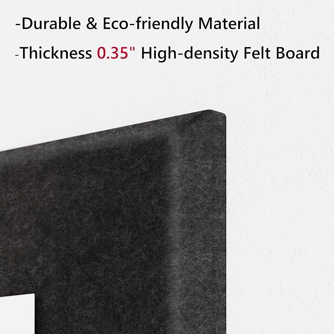 Neatsure Large Cork Board for Wall, 6 Panels Felt Tiles Tack Push Pin Board for - Image 4