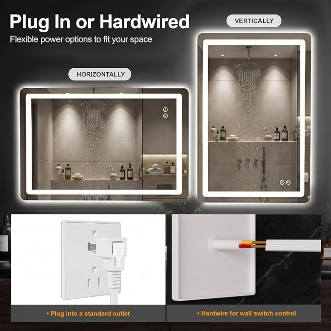 AMOISE LED Bathroom Vanity Mirror - Image 7