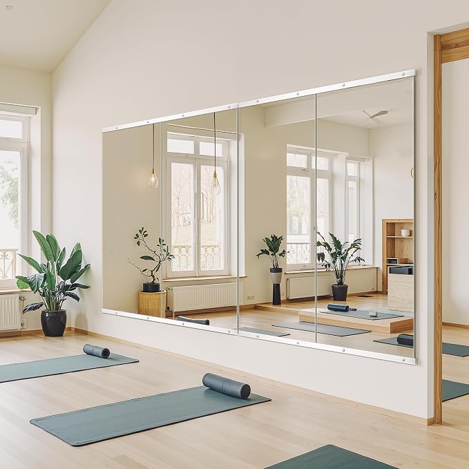 TRAHOME Home Gym Mirror for Wall, Glass Frameless Body Large Mirror for Home Gym - Image 4