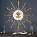 Lafocuse Silent 23 Inch Metal Large Gold Wall Clock by VisiteLafocuse