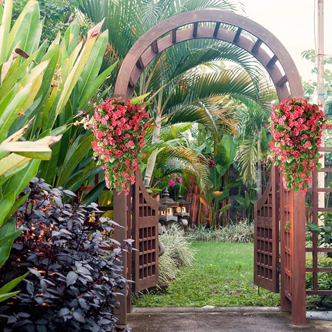 ZFProcess Artificial Fake Hanging Flowers Plants - Image 5