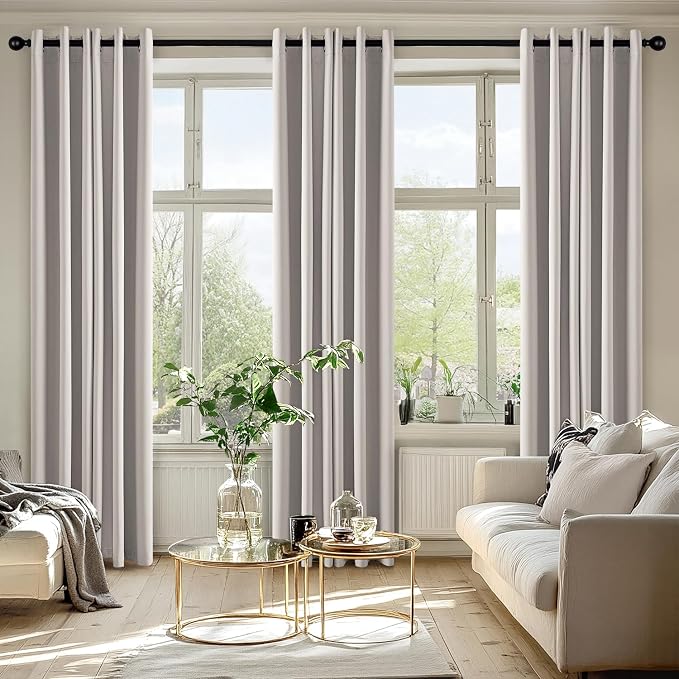MIULEE Blackout Curtains for Bedroom Living Room 2 Panels, Thermal Insulated - Image 6