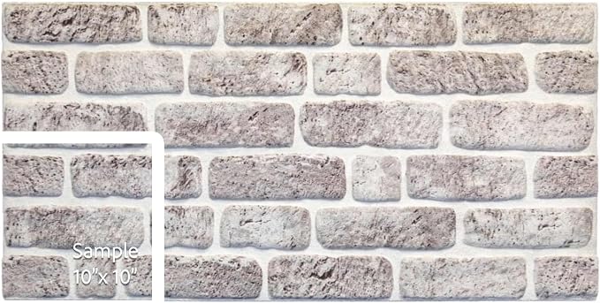Dundee Deco 3D Wall Panels Faux Brick by DundeeDeco