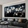 Suconvng White Flower Wall Art Canvas Wall Art Decor Set Home Wall Decor Modern by Suconvng