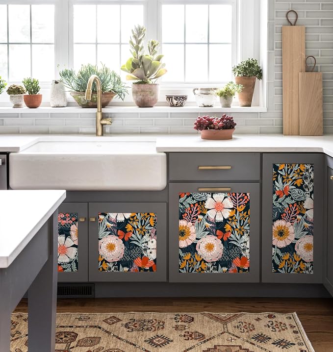 HAOKHOME Boho Peel and Stick Wallpaper Floral Wall Paper Removable - Image 6