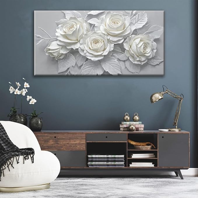 Suconvng Large Wall Art For Living Room Floral Canvas Art Wall Decorations - Image 4