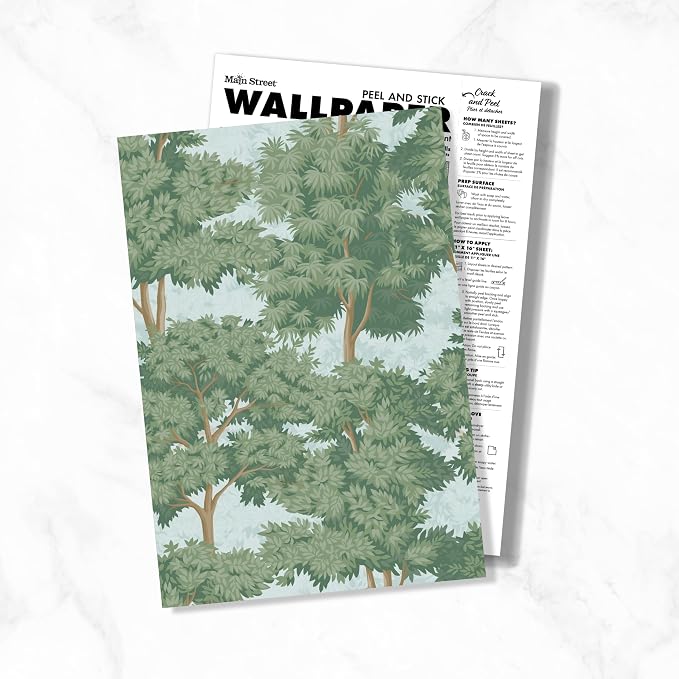 Main Street Peel and Stick Wallpaper Eco-Friendly Sheets 12 Pack, 11 X 16 Inch - Image 6