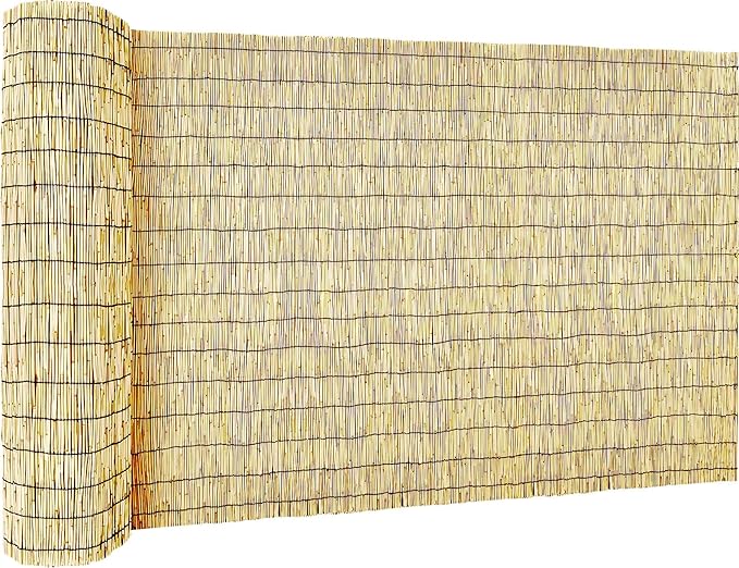 Reed Fencing Rolls, Decorative Bamboo Fencing 5ft High Roll Reed Screen by Unknown