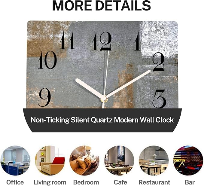 ArtSocket Wooden Wall Clock Silent Non-Ticking, Battery Operated - Image 5