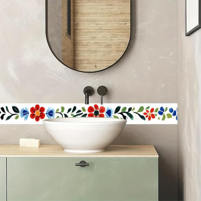HOMETITUTE Wallpaper Border 4x196 Inch Peel and Stick Wall Border Wallpaper - Image 4