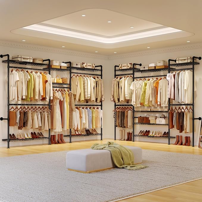 ONBRILL H3 Plus Expandable Wall Mounted Closet System, 5.7FT-8.2FT Closet - Image 9
