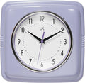 Infinity Instruments Retro Wall Clock – 9-Inch Square Silent Non-Ticking by InfinityInstruments