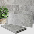 AULIGET 2-Piece Dark Slate Peel and Stick Backsplash Wall Tiles, Laundry Room by AULIGET