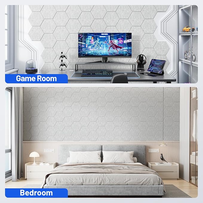 12 Pack Hexagon Acoustic Panels - Image 6