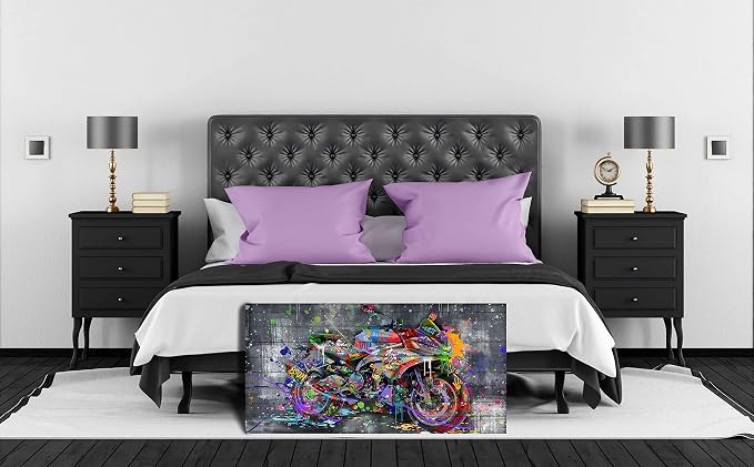 SIXTTART Graffiti Motorcycles Wall-Art - Image 9