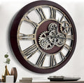 The B-Style Large Wall Clock 24 inch Moving Gear Wall Clock Oversized Vintage by TheB-StyleTB