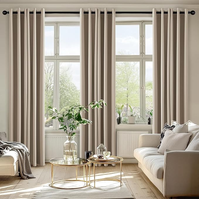 MIULEE Blackout Curtains for Bedroom Living Room 2 Panels, Thermal Insulated - Image 6