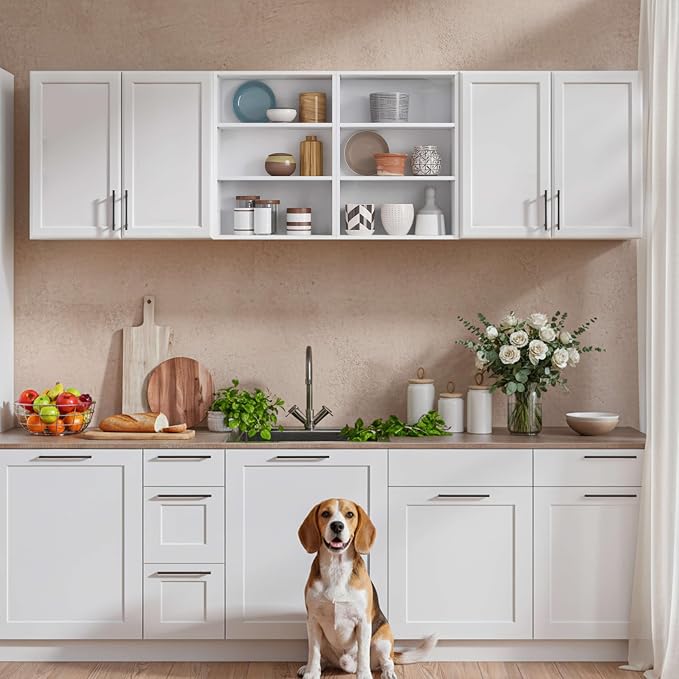 Furnaza Wall Cabinets for Laundry Room, Shaker Wall Mounted Kitchen Cabinets - Image 7