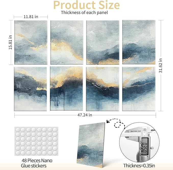 Art3d Soundproof Wall Panels 48"x32", Sound Absorbing Decorative Wall Panels - Image 5