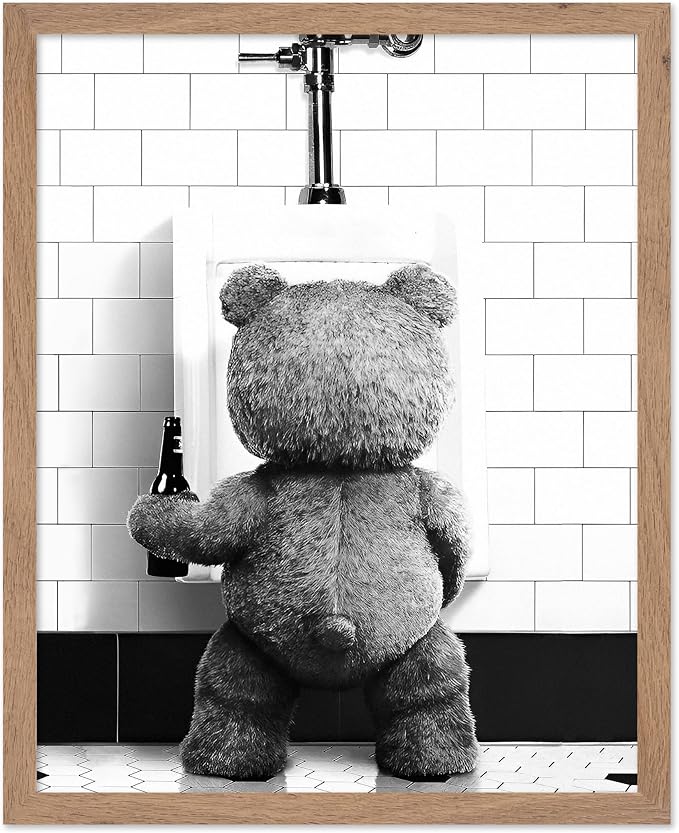 Poster Master Funny Teddy Bear Print by PosterMaster