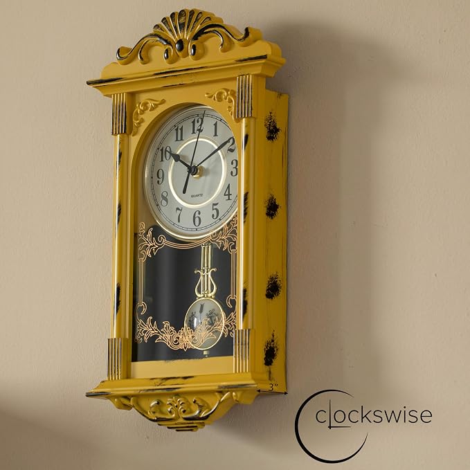 Clockswise Vintage Grandfather-Style Wall Clock - Image 5