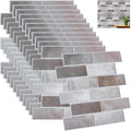 12PCS 3D Wall Panels Peel and Stick Foam Faux Brick Wall Panels, Self-Adhesive by GLASSWINDS