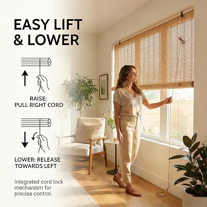 Bamboo Blinds for Interior Windows, Custom Bamboo Shades for Indoor Windows - Image 6